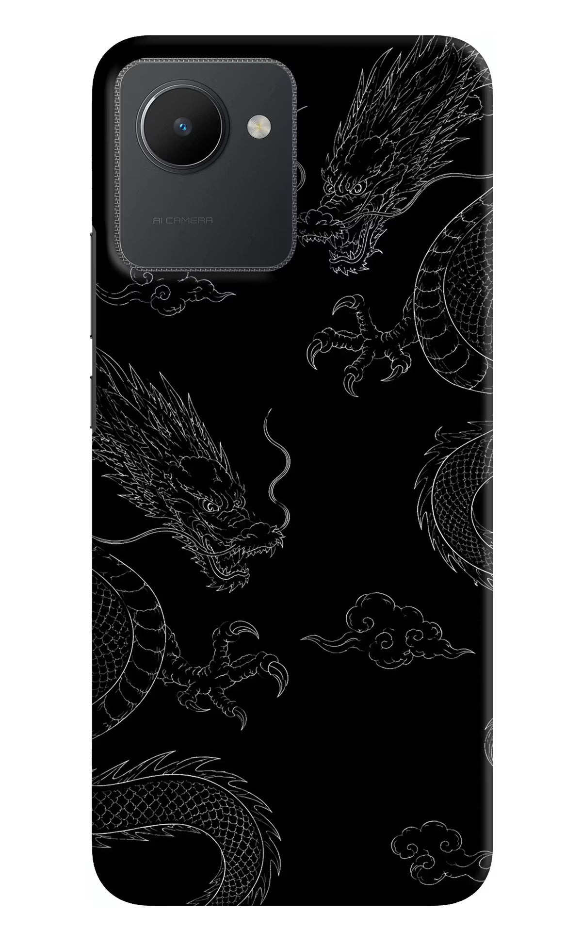 Twin Dragons Realme C30 Hard Case Back Cover by Casekaro