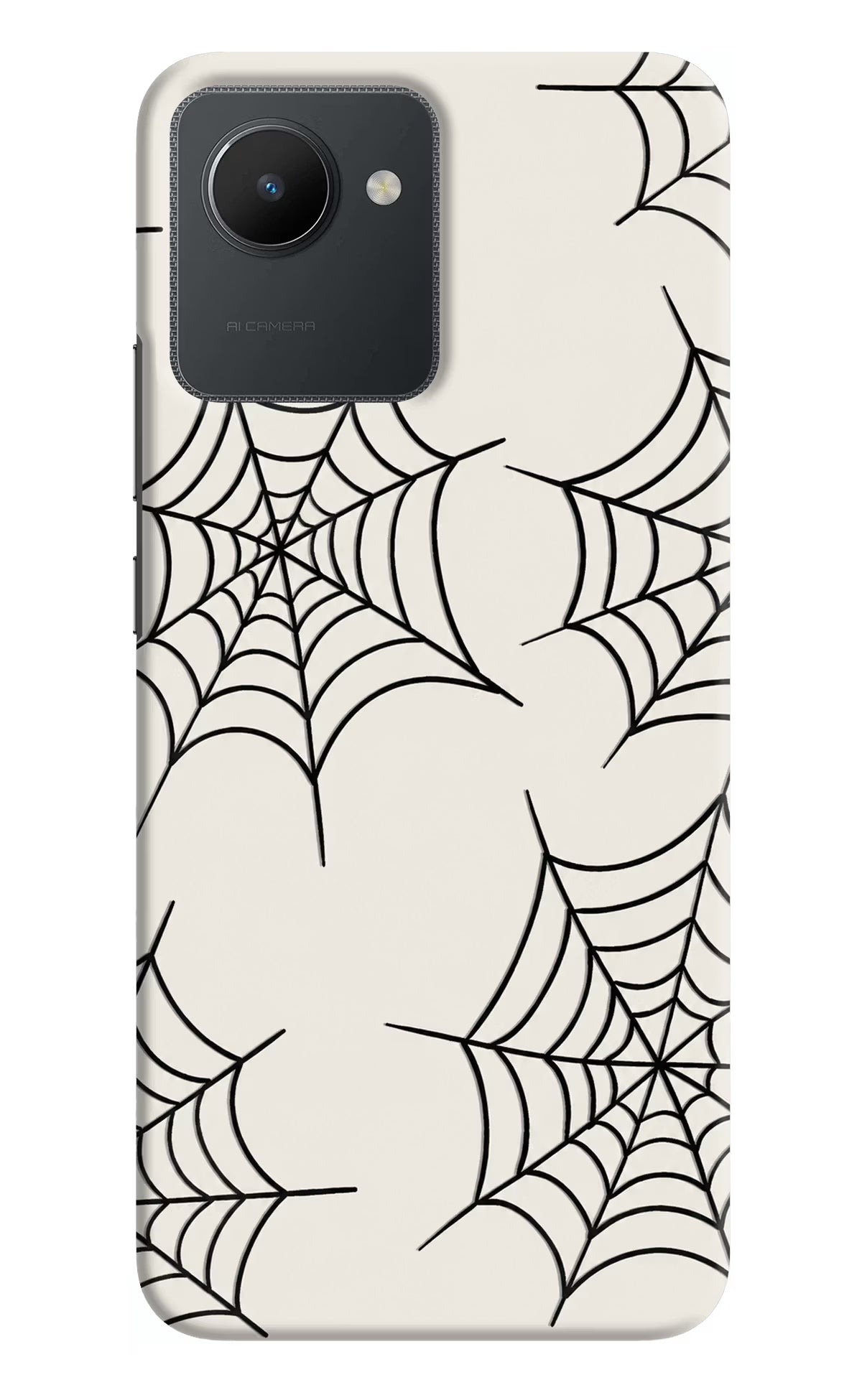 Spider Web Realme C30 Hard Case Back Cover by Casekaro