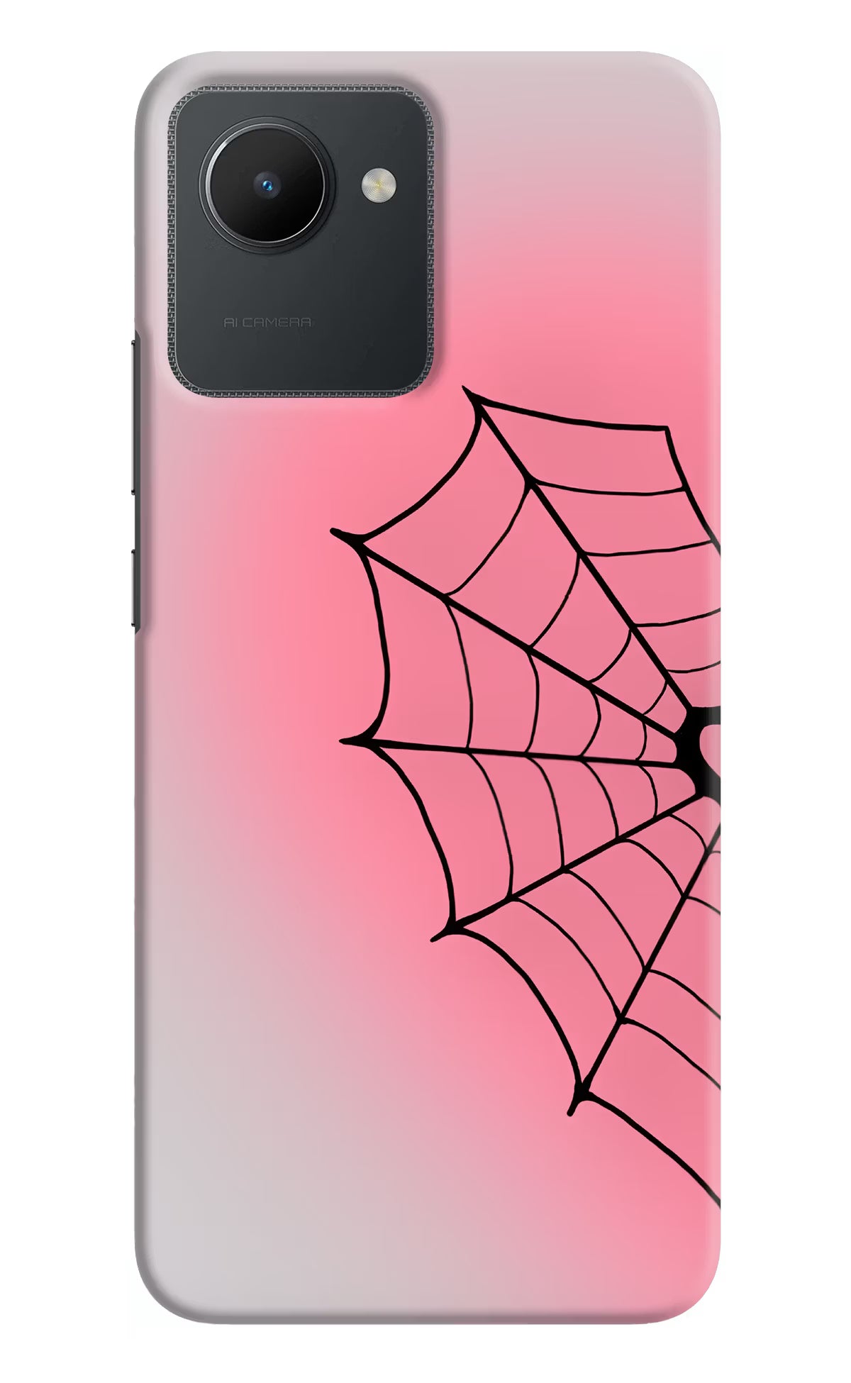 Pink Web Realme C30 Back Cover
