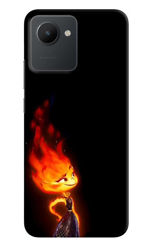 Ember Flame Realme C30 Hard Case Back Cover by Casekaro