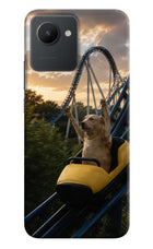 Rollercoaster Dog Realme C30 Hard Case Back Cover by Casekaro