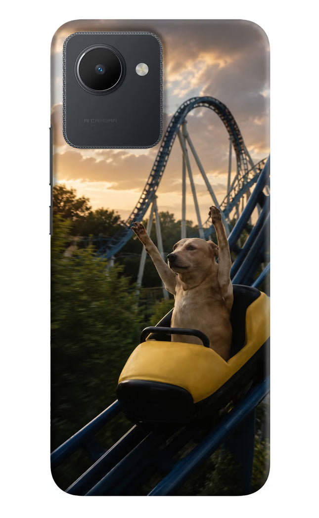 Rollercoaster Dog Realme C30 Hard Case Back Cover by Casekaro