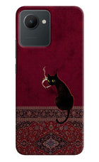 Midnight Cat Realme C30 Back Cover