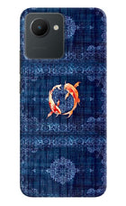 Koi Blue Realme C30 Back Cover