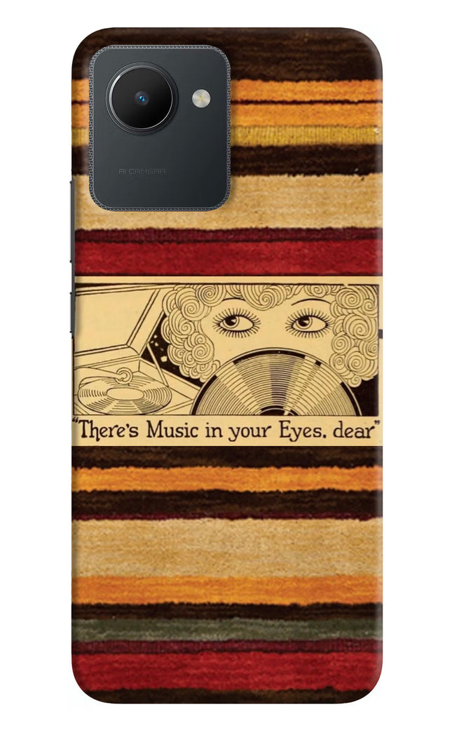 Vinyl Stripes Realme C30 Hard Case Back Cover by Casekaro