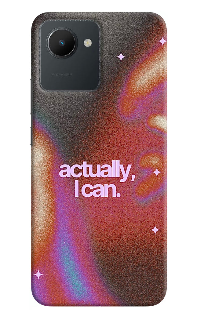 Pink Aura Realme C30 Hard Case Back Cover by Casekaro