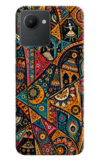 Folk Print Realme C30 Back Cover