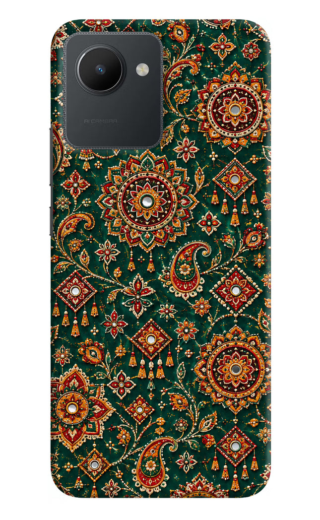 Green Pataka Realme C30 Hard Case Back Cover by Casekaro