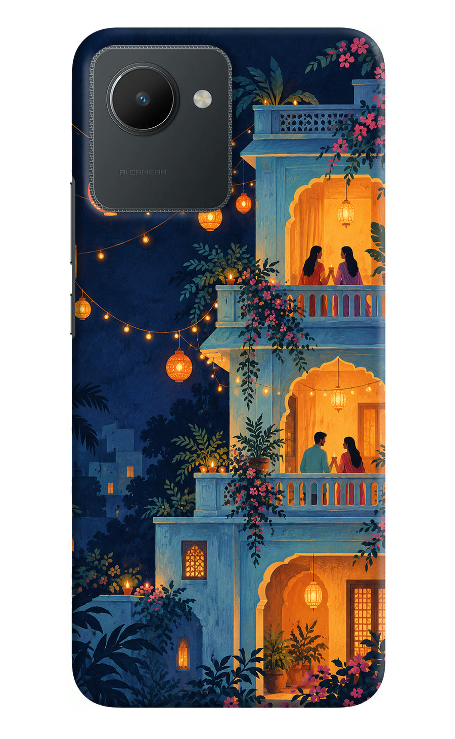 Balcony Glow Realme C30 Back Cover, Hard case