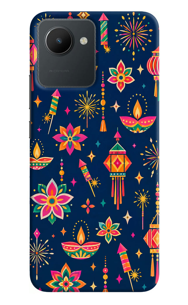 Festive Pop Realme C30 Hard Case Back Cover by Casekaro