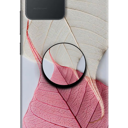 White Pink Leaf Realme C30 Pop Case by Casekaro
