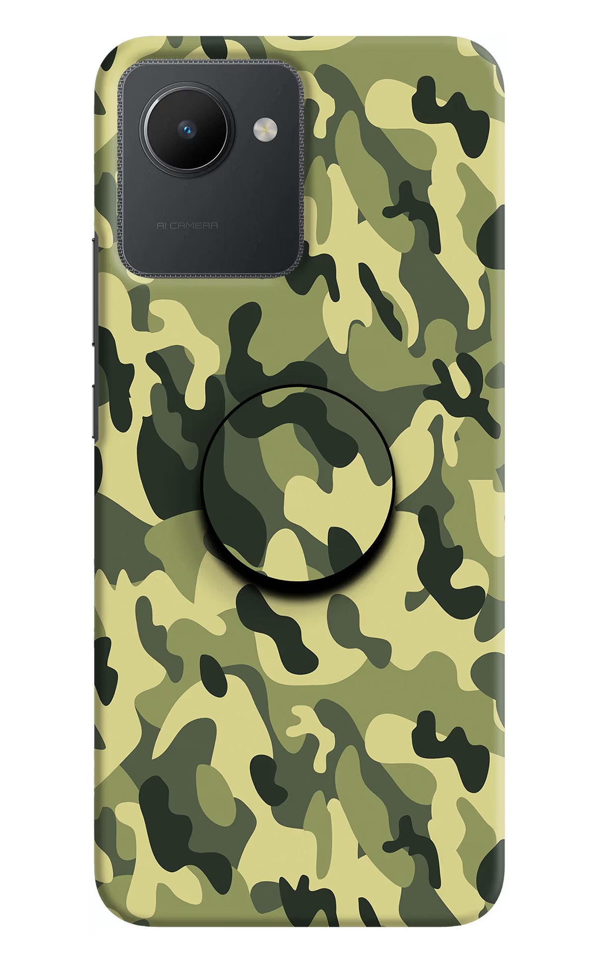 Camouflage Realme C30 Pop Case by Casekaro