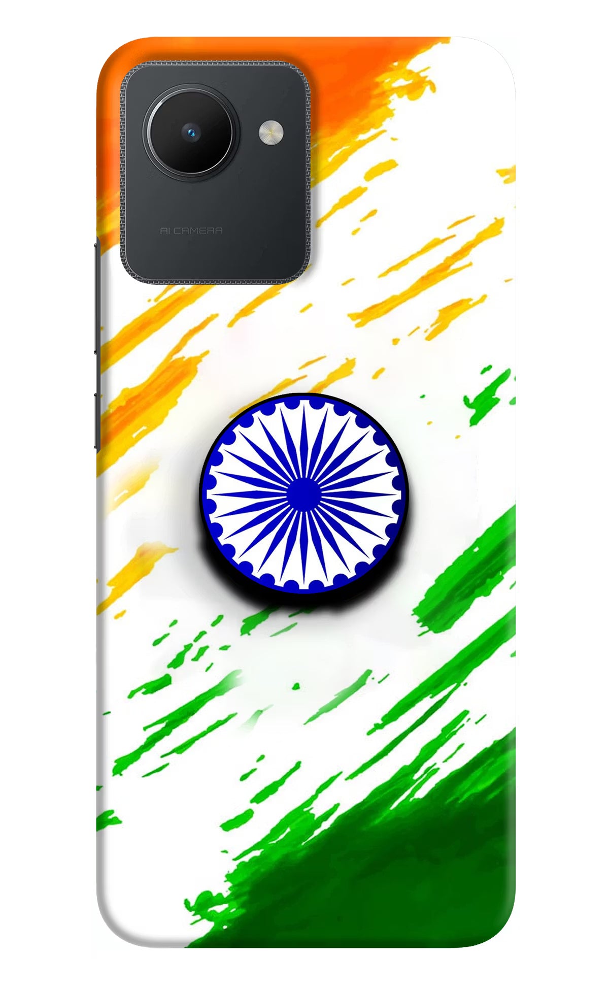 Indian Flag Ashoka Chakra Realme C30 Pop Case by Casekaro