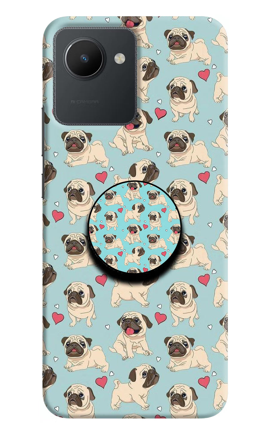 Pug Dog Realme C30 Pop Case, Hard case