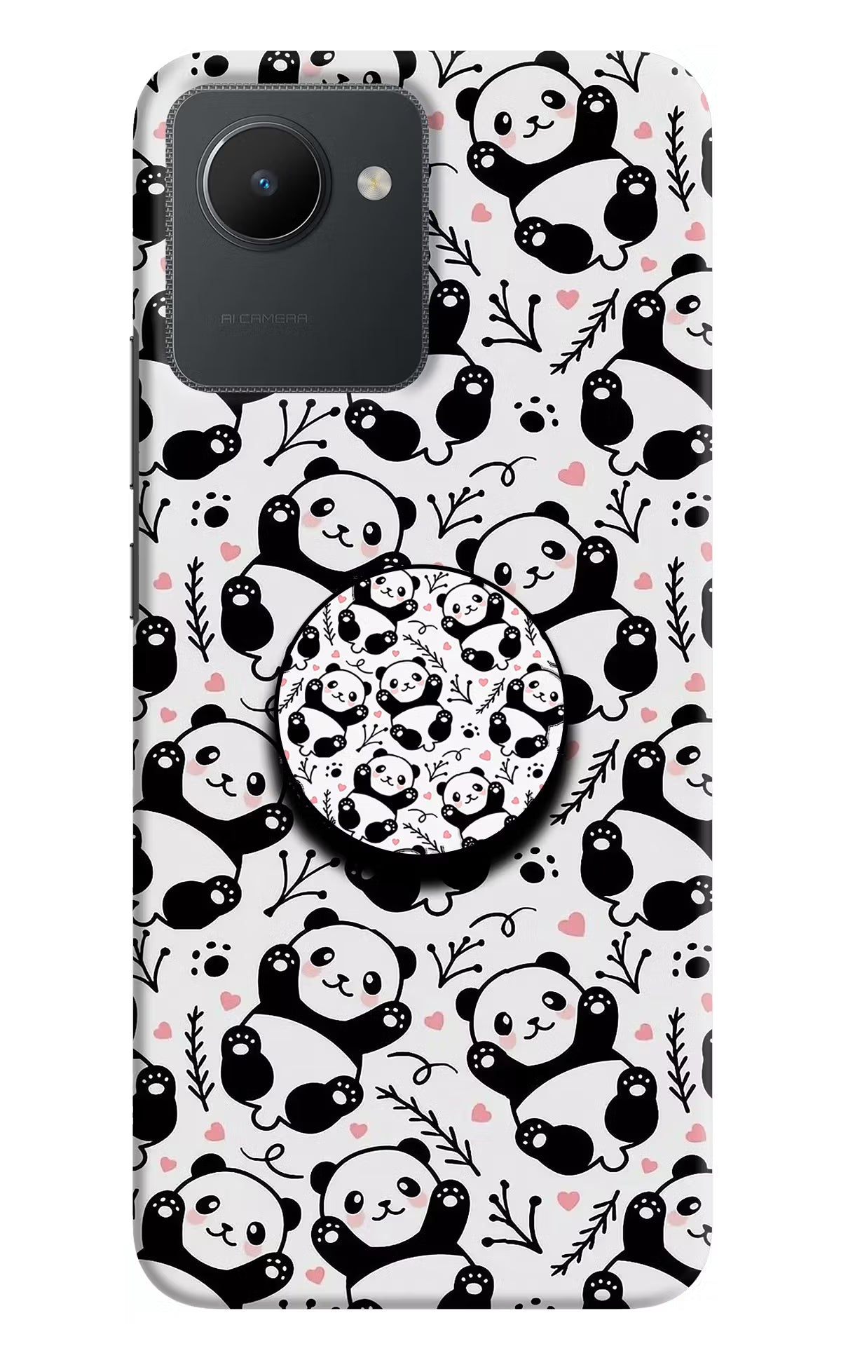 Cute Panda Realme C30 Pop Case by Casekaro