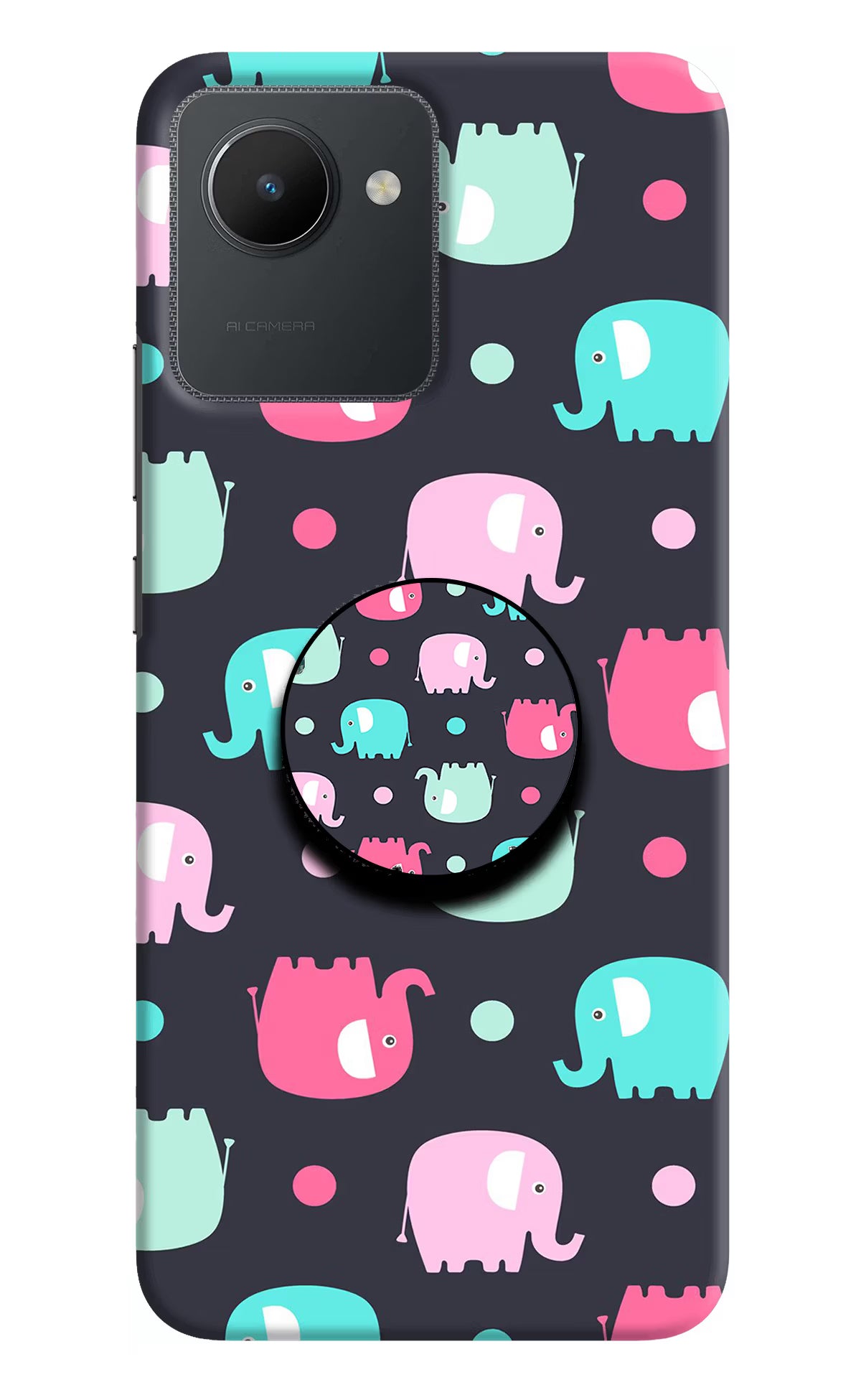 Baby Elephants Realme C30 Pop Case by Casekaro