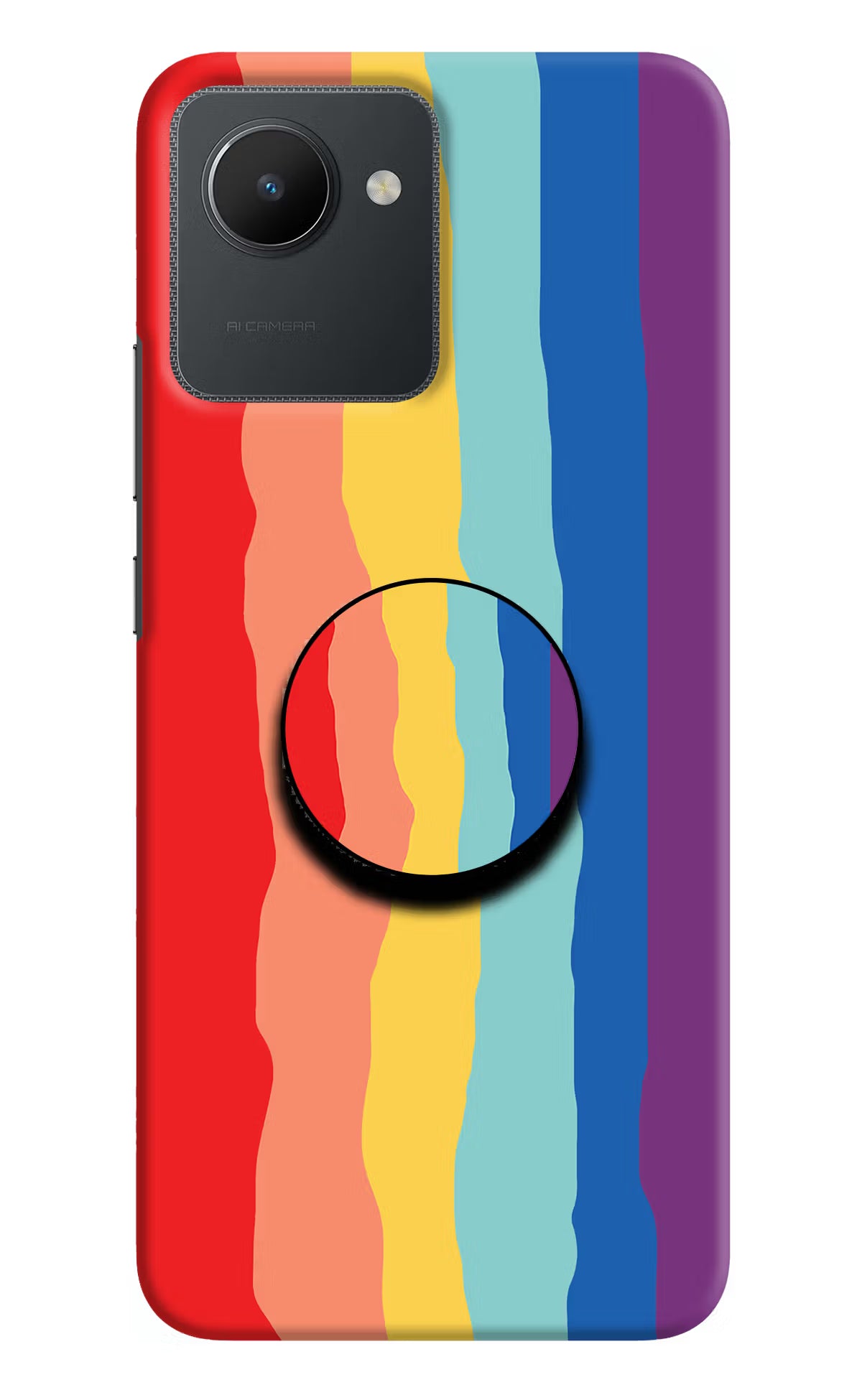 Rainbow Realme C30 Pop Case by Casekaro