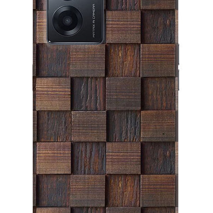 Wooden Cube Design Realme Narzo 50 5G Back Cover