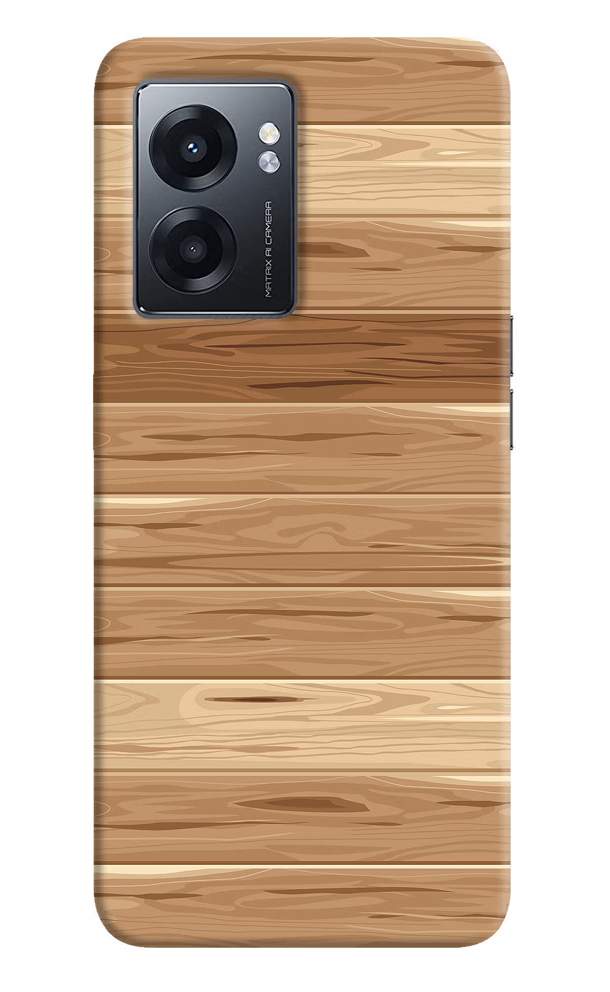 Wooden Vector Realme Narzo 50 5G Back Cover