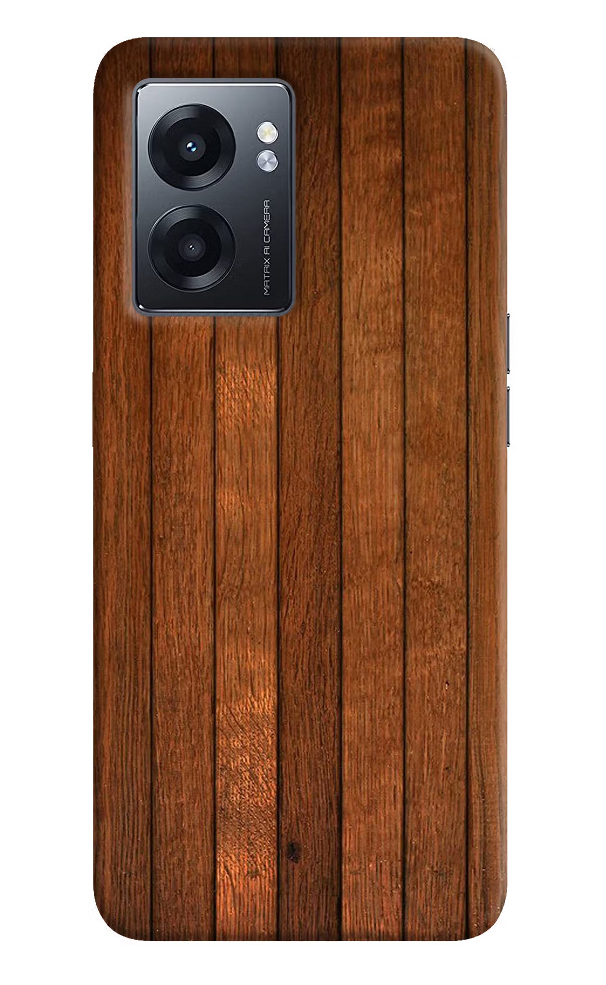 Wooden Artwork Bands Realme Narzo 50 5G Back Cover