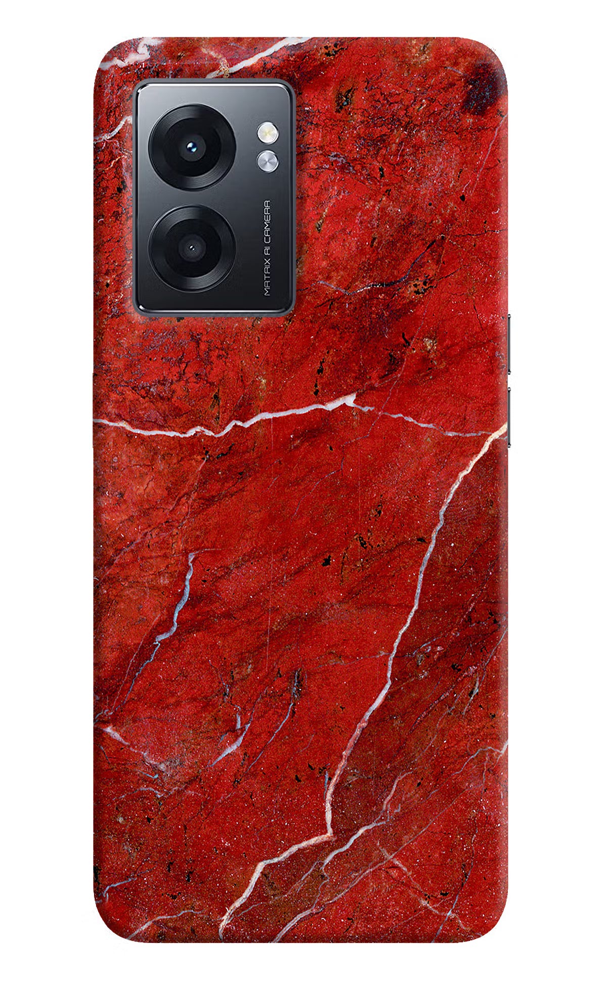 Red Marble Design Realme Narzo 50 5G Back Cover
