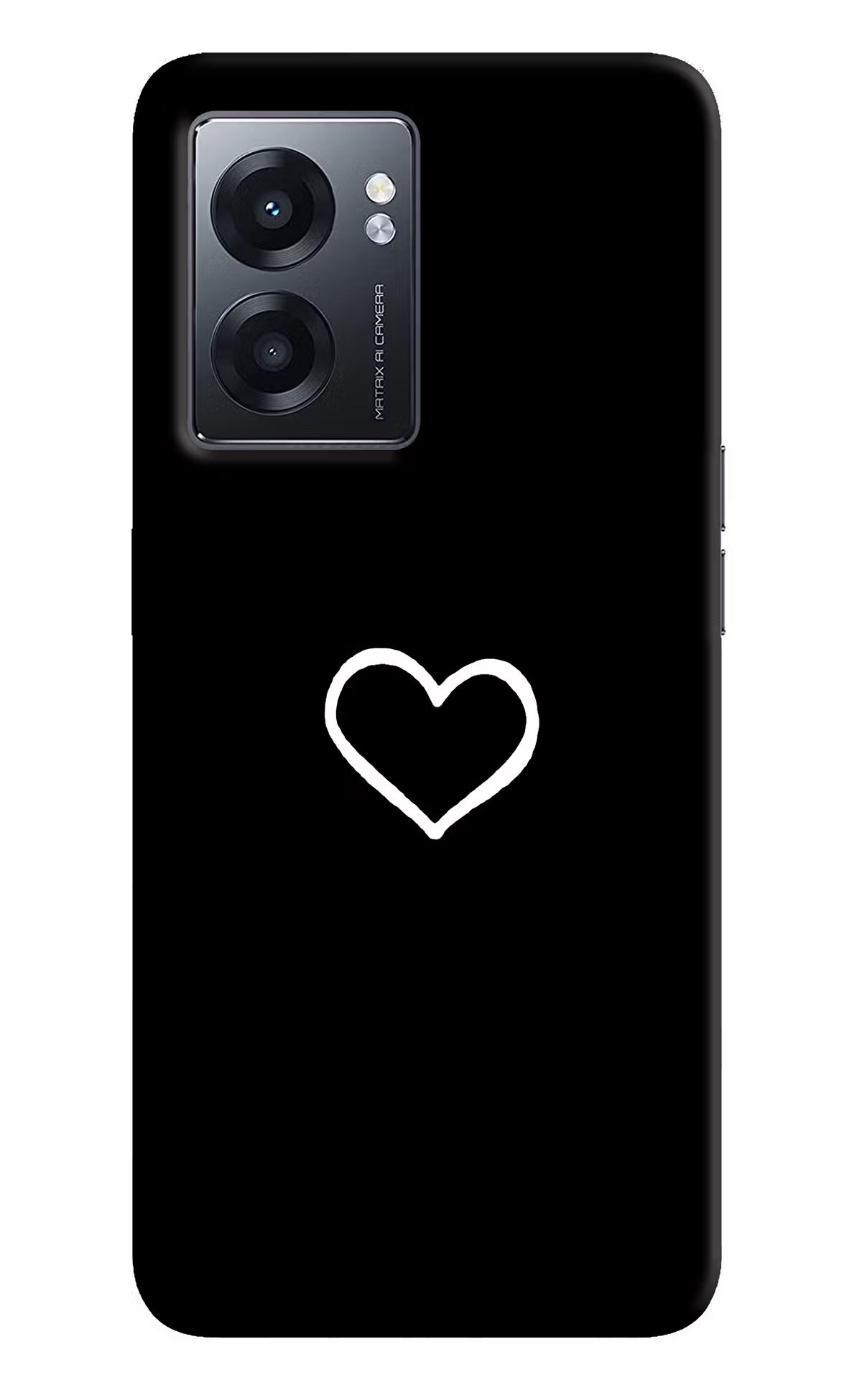 Heart Realme Narzo 50 5G Back Cover