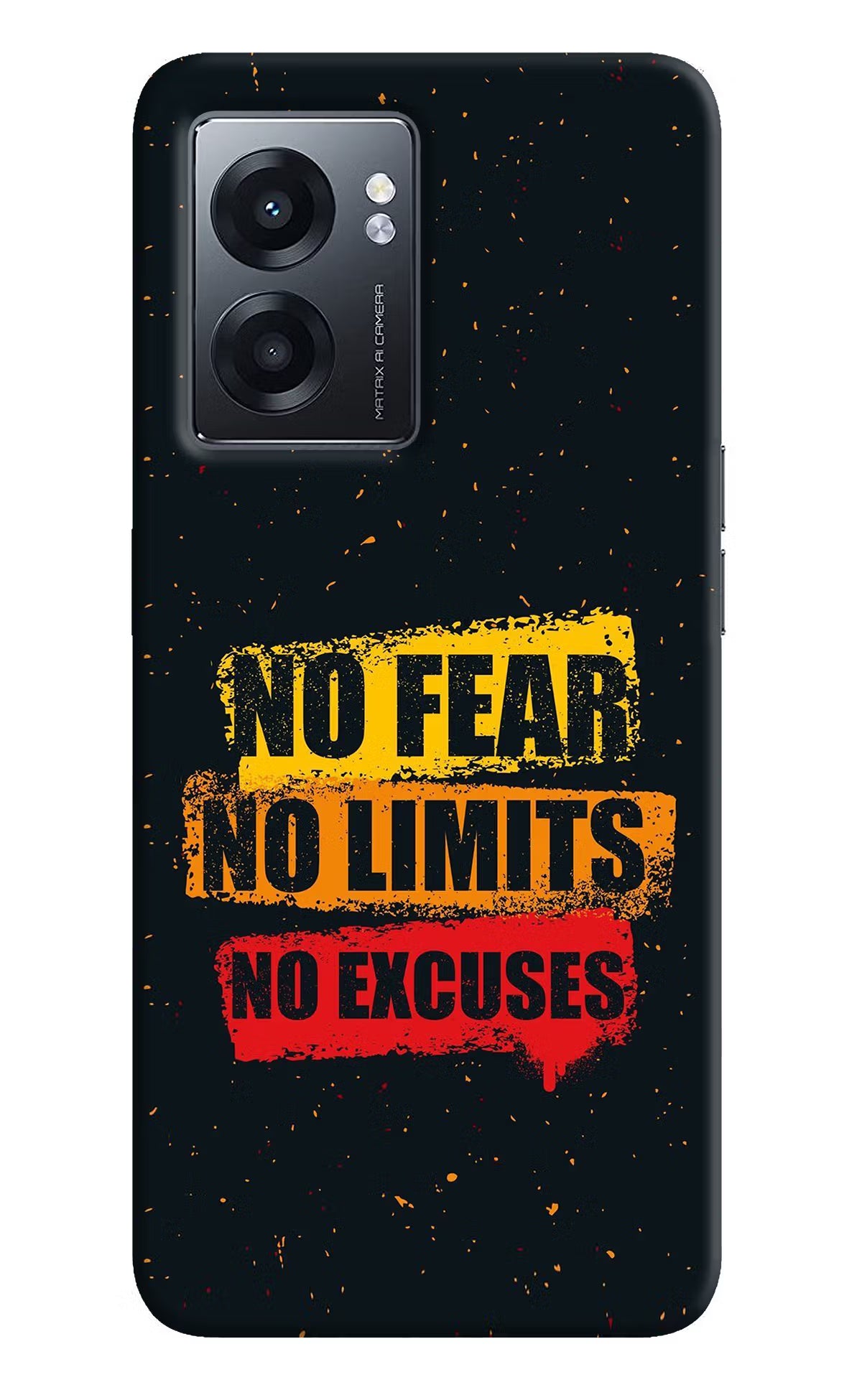 No Fear No Limits No Excuse Realme Narzo 50 5G Back Cover