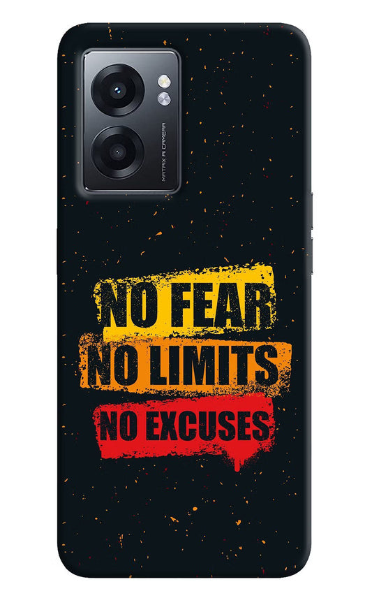 No Fear No Limits No Excuse Realme Narzo 50 5G Back Cover