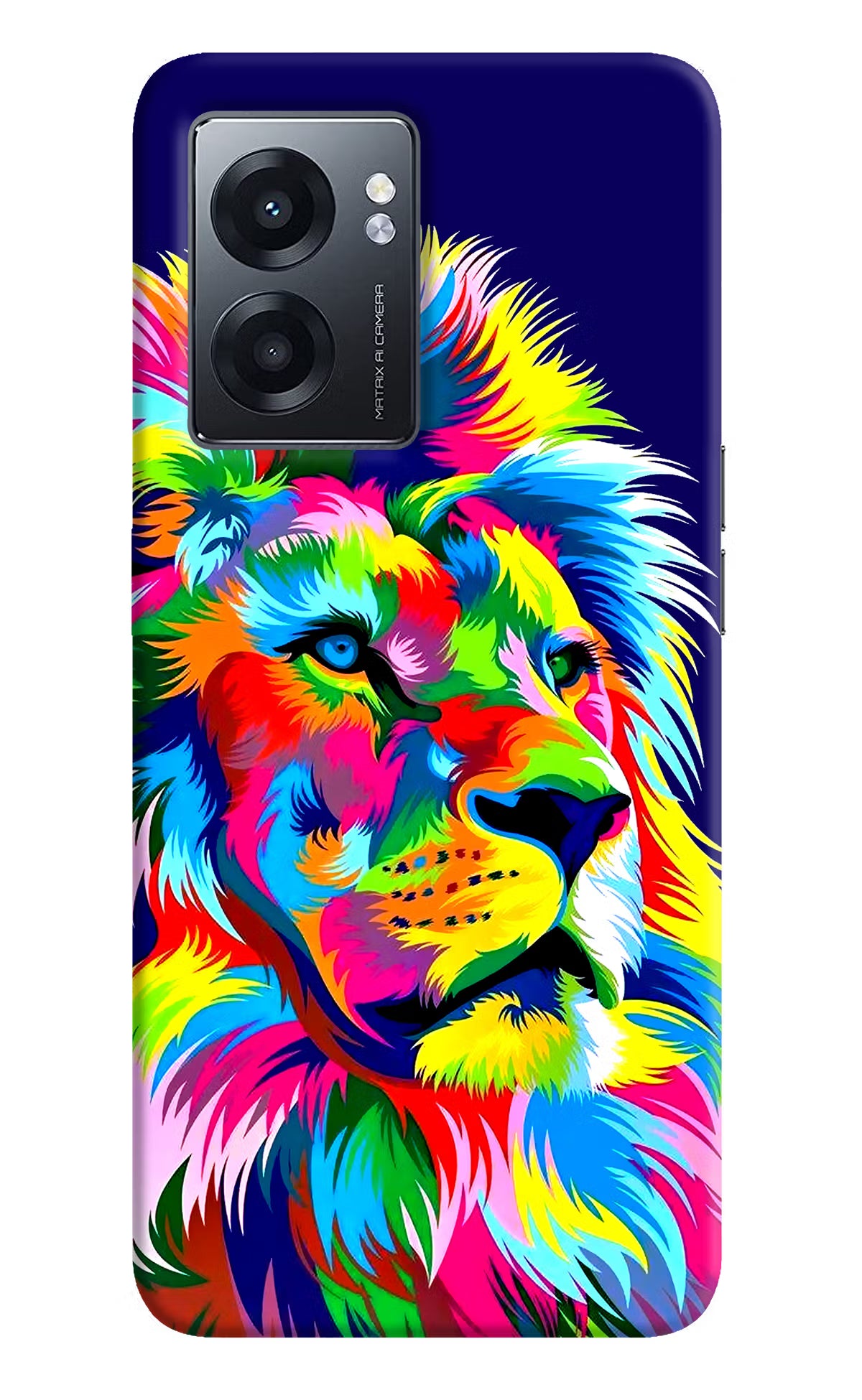 Vector Art Lion Realme Narzo 50 5G Back Cover