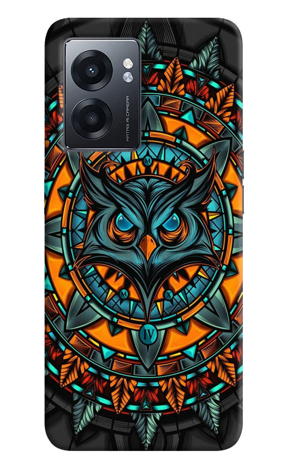 Angry Owl Art Realme Narzo 50 5G Back Cover