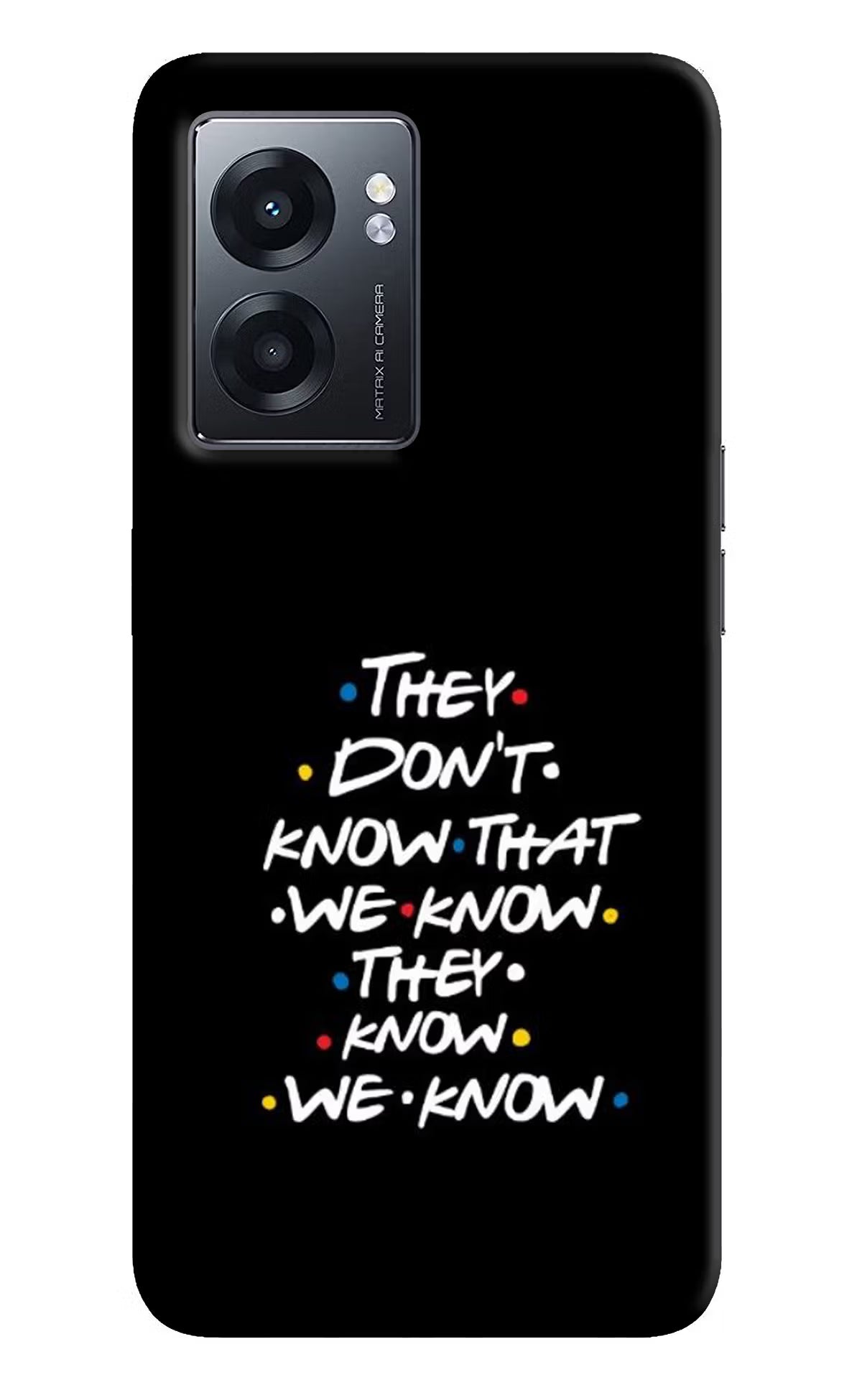 FRIENDS Dialogue Realme Narzo 50 5G Back Cover