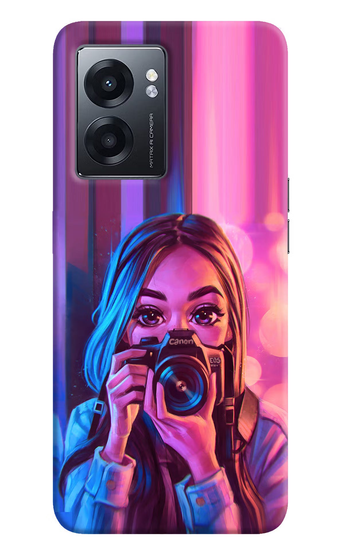 Girl Photographer Realme Narzo 50 5G Back Cover