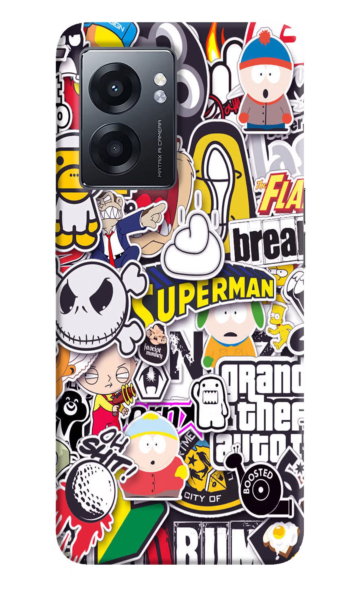 Sticker Bomb Realme Narzo 50 5G Back Cover