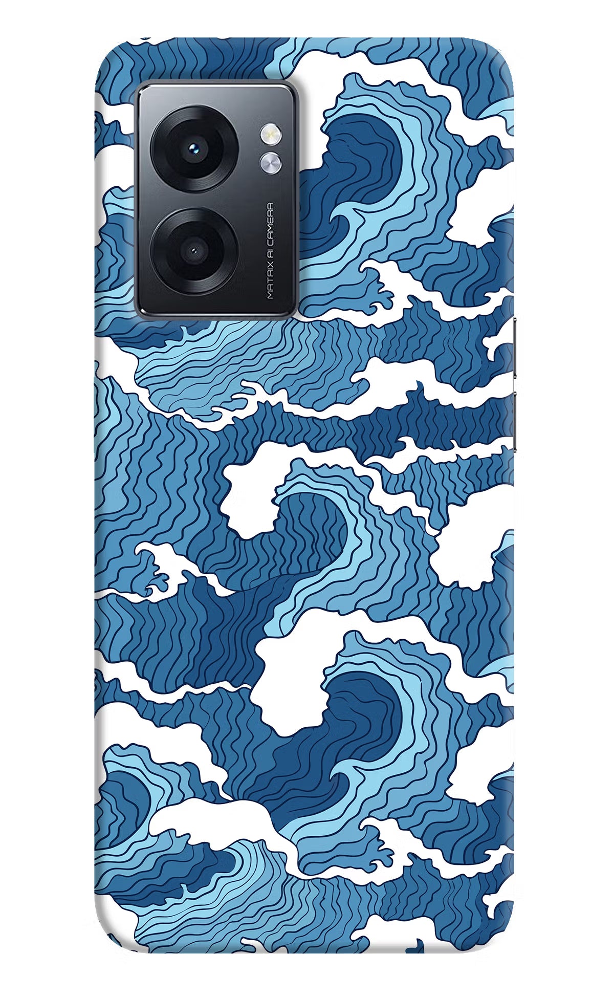 Blue Waves Realme Narzo 50 5G Back Cover