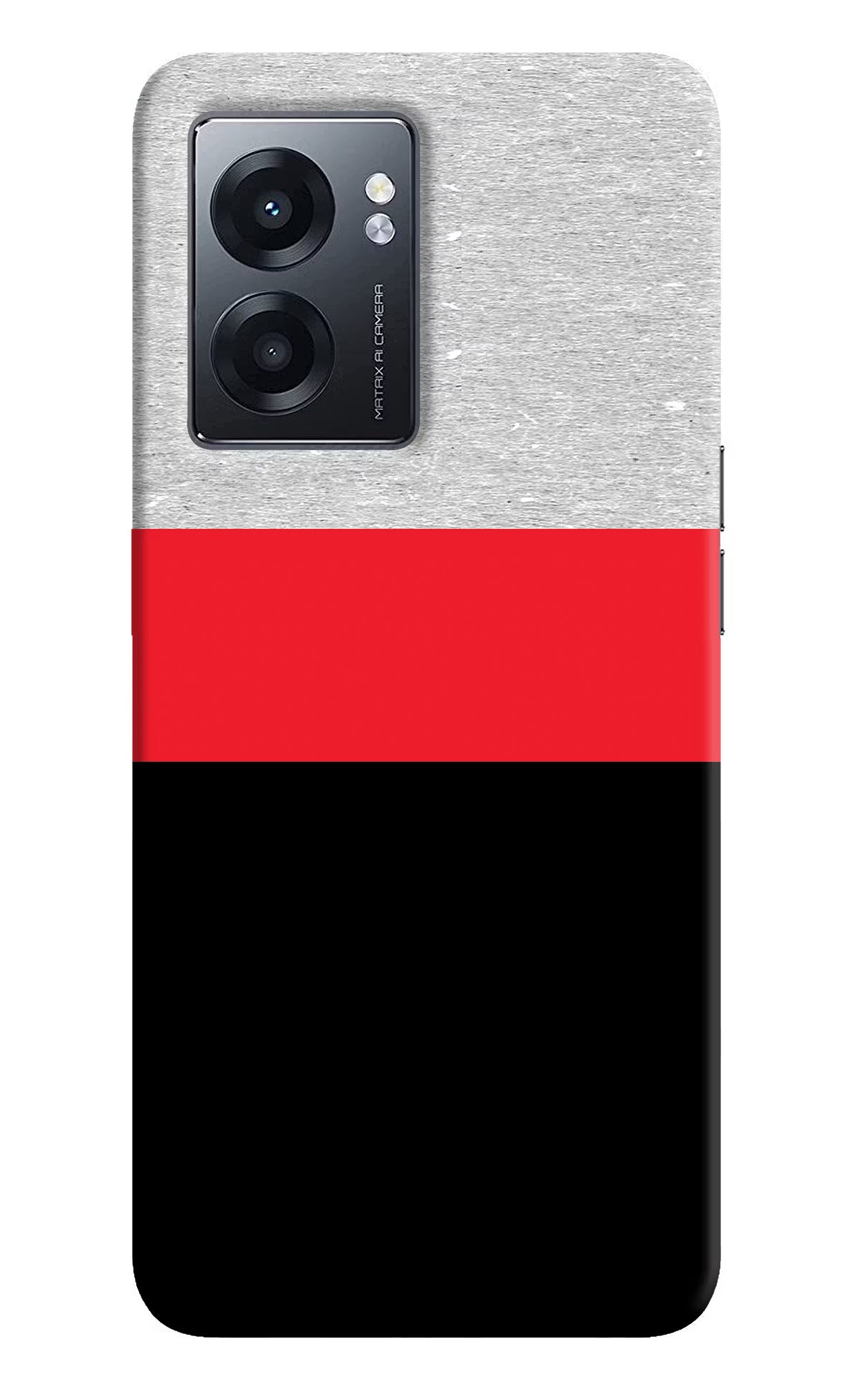 Tri Color Pattern Realme Narzo 50 5G Back Cover