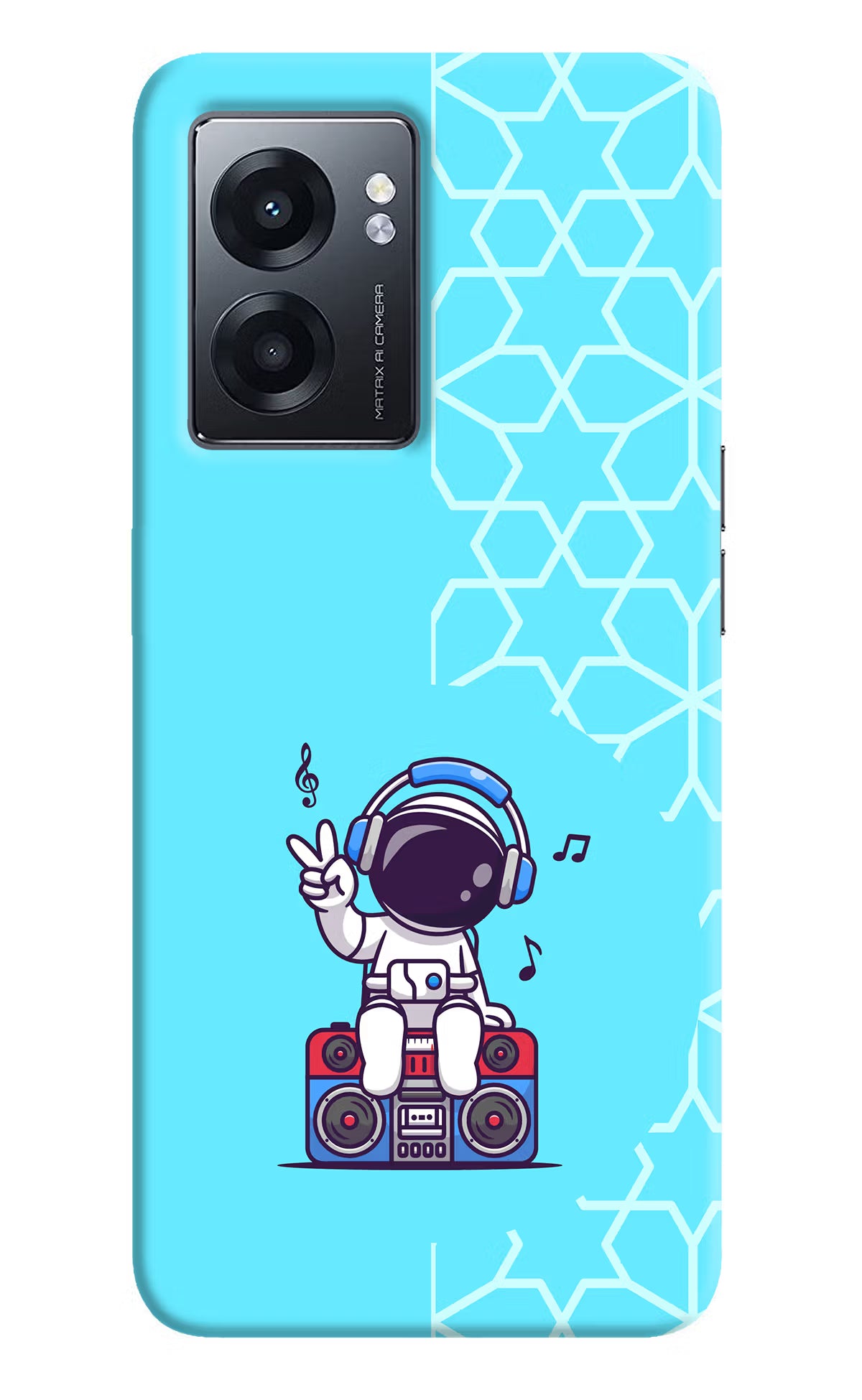 Cute Astronaut Chilling Realme Narzo 50 5G Back Cover