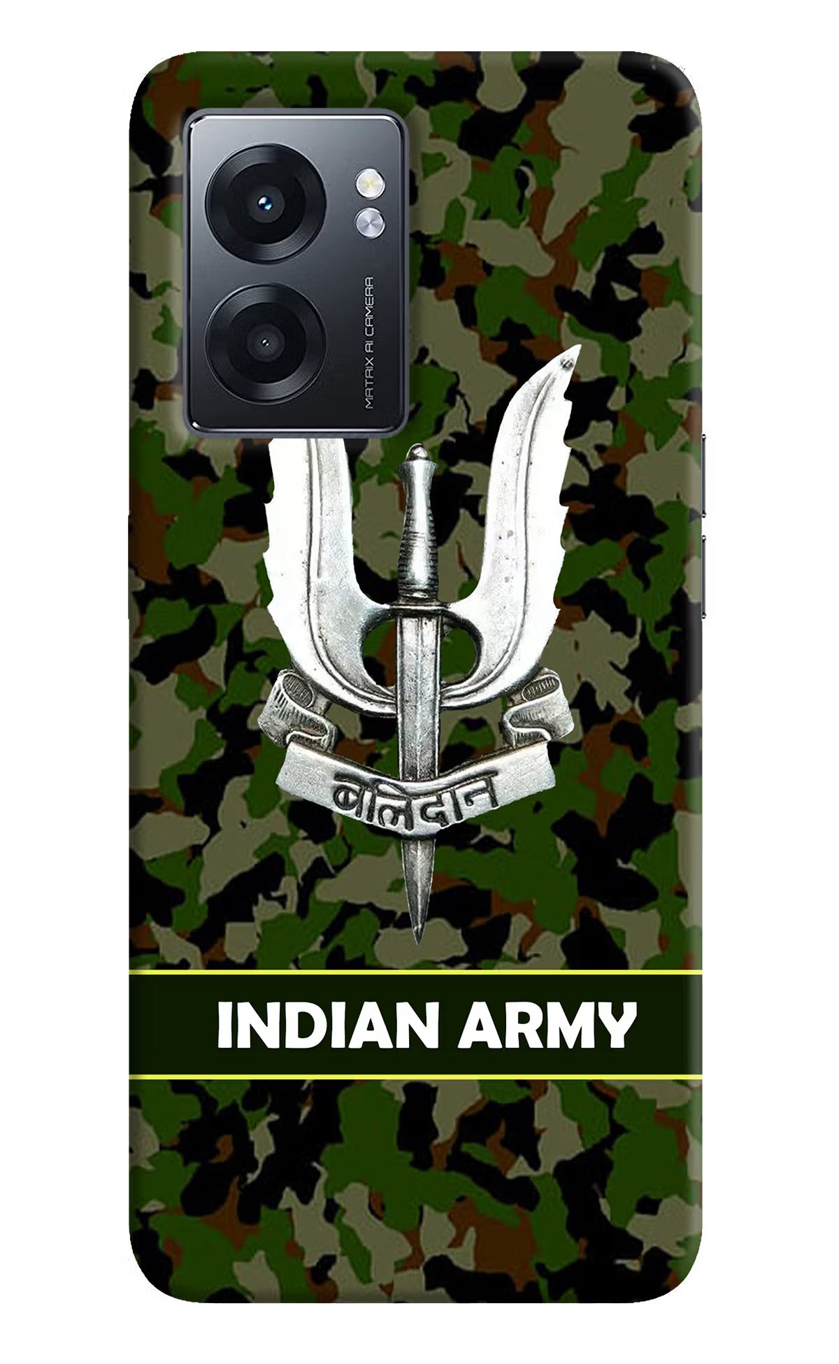 Balidan Indian Logo Realme Narzo 50 5G Back Cover