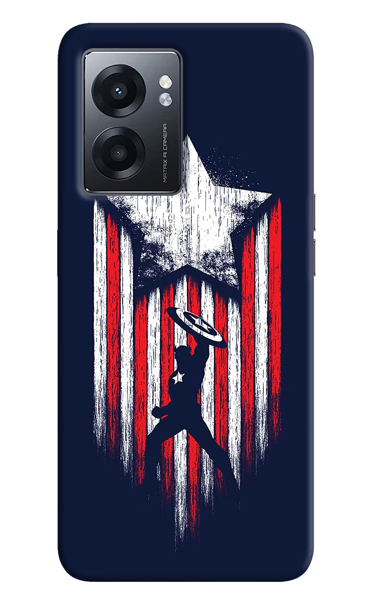 Captain America Marvel Art Realme Narzo 50 5G Back Cover