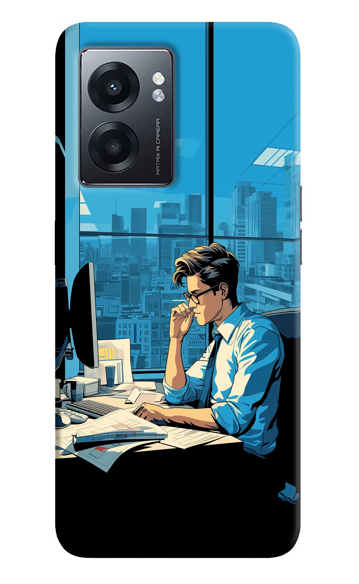 Focused Hustler (AI Generated) Realme Narzo 50 5G Back Cover