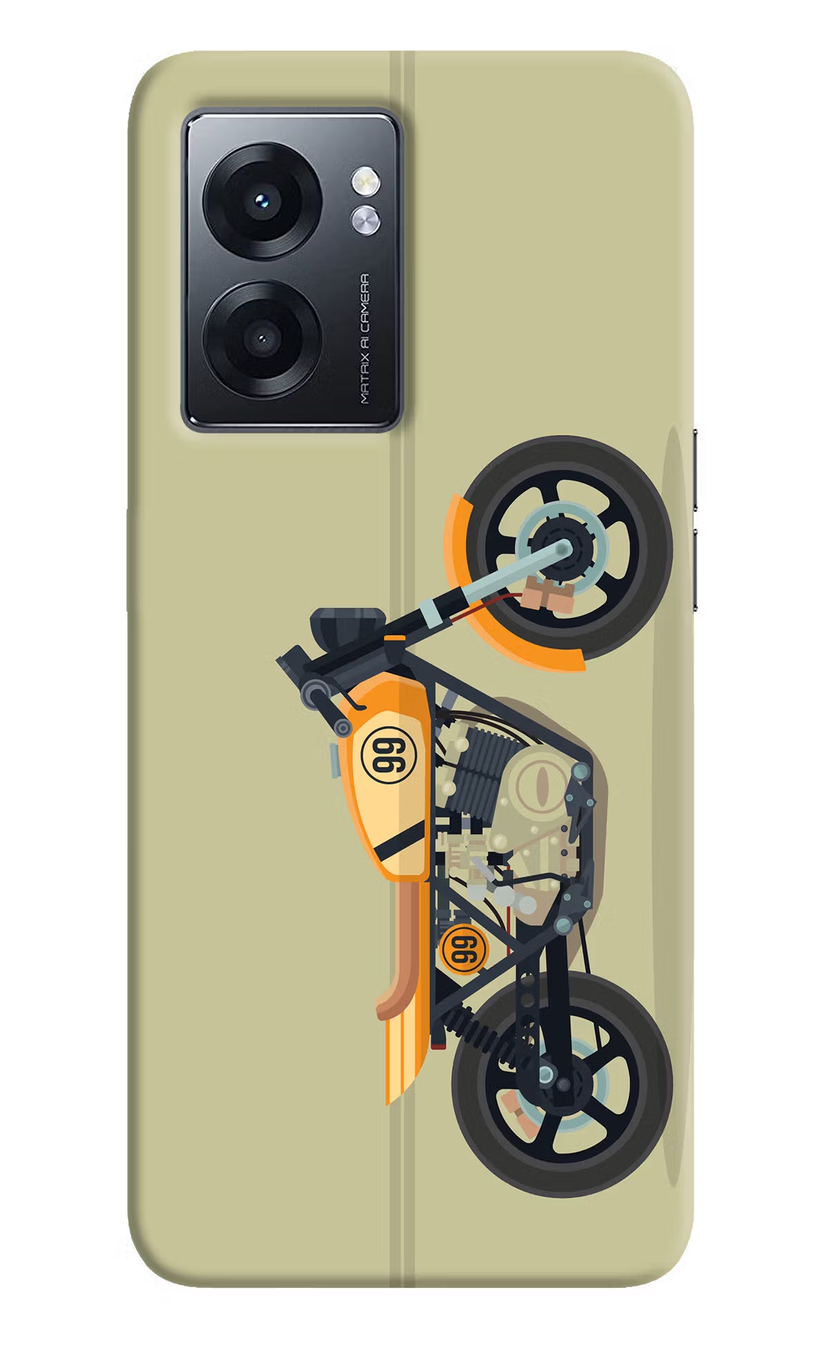 Vertical Speedster Realme Narzo 50 5G Back Cover