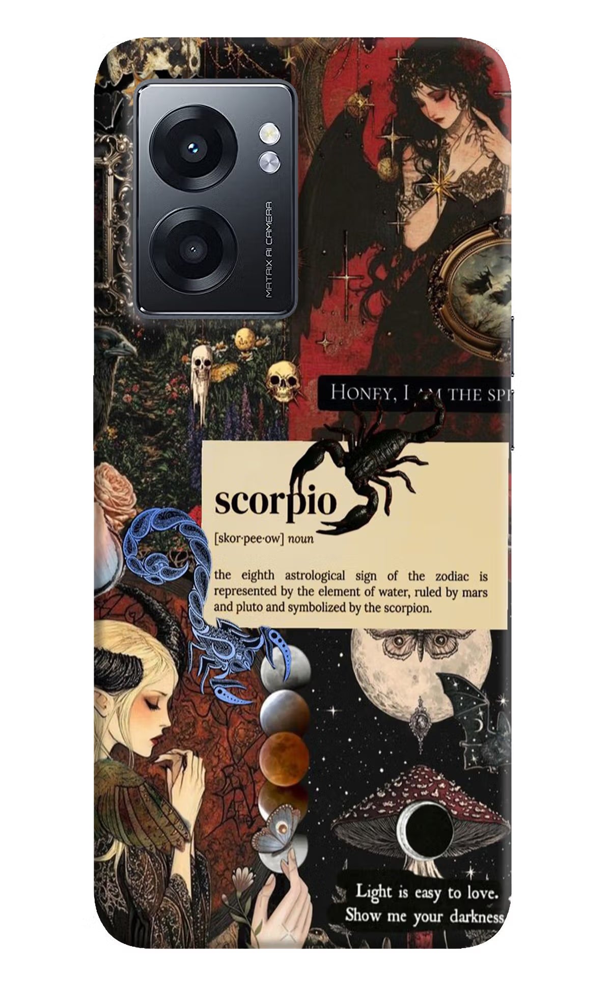 Scorpio Zodiac Realme Narzo 50 5G Hard Case Back Cover by Casekaro