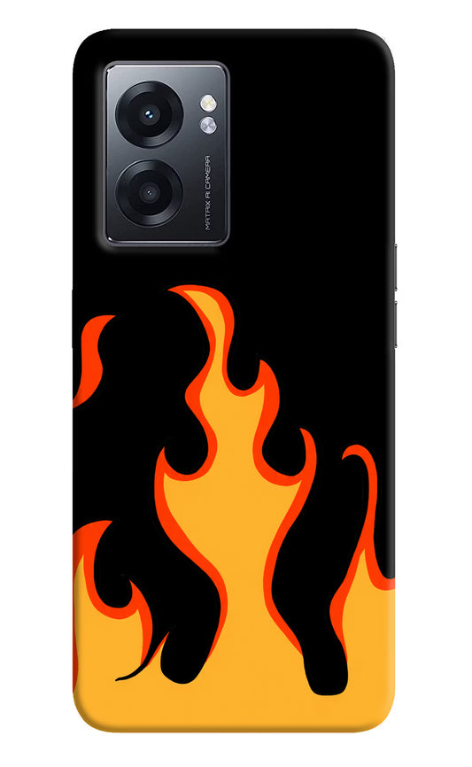 Fired Up – Black Realme Narzo 50 5G Hard Case Back Cover by Casekaro