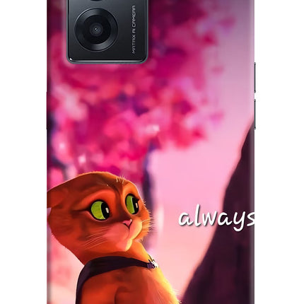 Always Cat Realme Narzo 50 5G Hard Case Back Cover by Casekaro