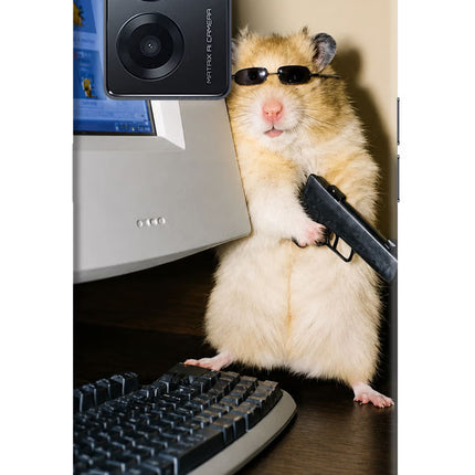 Hacker Hamster Realme Narzo 50 5G Hard Case Back Cover by Casekaro