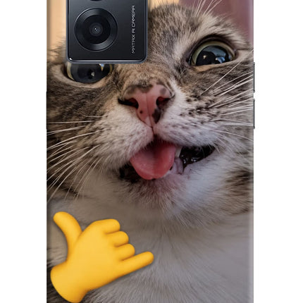 Silly Cat Call Realme Narzo 50 5G Hard Case Back Cover by Casekaro