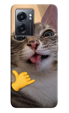 Silly Cat Call Realme Narzo 50 5G Hard Case Back Cover by Casekaro