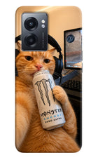 Gamer Cat Energy Realme Narzo 50 5G Hard Case Back Cover by Casekaro
