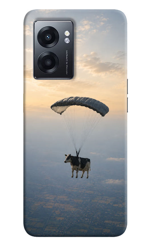Skydiving Cow Realme Narzo 50 5G Hard Case Back Cover by Casekaro