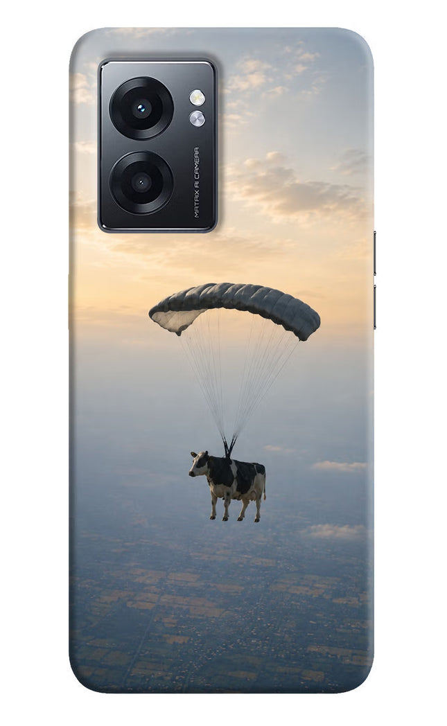 Skydiving Cow Realme Narzo 50 5G Hard Case Back Cover by Casekaro