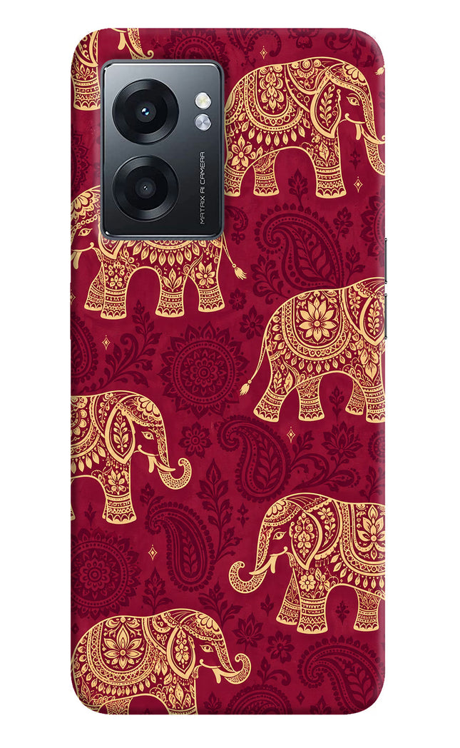 Maroon Elephant Realme Narzo 50 5G Hard Case Back Cover by Casekaro